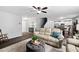 Inviting living room with neutral paint, wood floors, and comfortable seating at 2604 Fortrose Ln, Fuquay Varina, NC 27526