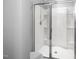 Modern bathroom shower featuring glass doors and a rainfall showerhead at 2604 Fortrose Ln, Fuquay Varina, NC 27526