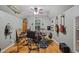 Upstairs bonus room with room for drums, guitars, and other equipment at 275 Eagle Stone Rdg, Youngsville, NC 27596