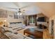Bonus room with couch, tv, window, and plenty of room at 275 Eagle Stone Rdg, Youngsville, NC 27596