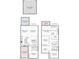 Floor plan featuring a two-car garage, screen porch, first and second floor layouts at 290 Quarter Gate Trce, Chapel Hill, NC 27516