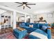 Bright living room with open floorplan, and stylish decor at 290 Quarter Gate Trce, Chapel Hill, NC 27516