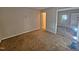 Bedroom with neutral tones and mirror closet doors at 3559 Mill Run, Raleigh, NC 27612