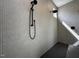 Modern shower with sleek tile, matte black fixtures, and a built-in bench at 3632 Rail Overlook Dr, New Hill, NC 27562