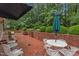 Spacious brick patio with outdoor seating, ideal for gatherings and enjoying the beautiful surroundings at 3919 Wentworth Dr, Durham, NC 27707