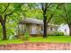 Charming single-story house showcasing a stone facade, a covered porch, and a neatly maintained lawn at 504 Delaware Ave, Burlington, NC 27217