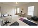 Spacious home office with dual monitors, and natural light at 59 Tobacco Farm Way, Chapel Hill, NC 27516