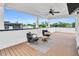 Inviting covered outdoor patio with comfortable seating and scenic views at 606 Velma Hopkins Ln, Raleigh, NC 27603