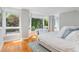 Bright main bedroom with lots of windows and hardwood flooring at 620 Martin Luther King Jr. Blvd # 302, Chapel Hill, NC 27514