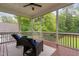 Inviting screened porch with peaceful outdoor views and comfortable seating at 623 Cabin Crk, Pittsboro, NC 27312