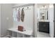 Well-organized mudroom featuring a bench with storage and easy access to the bathroom at 72 Merle Way, Wendell, NC 27591