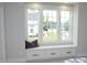 Comfortable window seat with storage and a view of the neighborhood at 7736 Roberts Rd, Apex, NC 27523