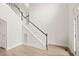 Spacious foyer featuring hardwood floors and stairs to the second level at 85 Pebble Creek Dr, Franklinton, NC 27525