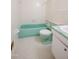 Bathroom featuring turquoise fixtures and retro tile at 1002 Willow Drive Dr # 37, Chapel Hill, NC 27514