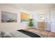 Bedroom with large window, hardwood floors, and natural light at 1002 Willow Drive Dr # 37, Chapel Hill, NC 27514