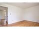 Empty bedroom with hardwood floors and neutral walls at 1002 Willow Drive Dr # 37, Chapel Hill, NC 27514