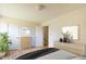 Bedroom with hardwood floors, stylish decor, and plenty of storage space at 1002 Willow Drive Dr # 37, Chapel Hill, NC 27514