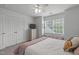 Bedroom featuring a window seat, double-door closet, and natural light at 1004 Manderston Ln, Apex, NC 27502