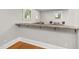Open layout bar area with granite countertop and seating overlooking the kitchen at 1008 Dorothea Dr, Raleigh, NC 27603