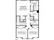 Floorplan showing primary bedroom, two other bedrooms, primary bath, and hall bath at 10538 Pleasant Branch Dr # 28, Raleigh, NC 27614