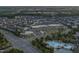 A picturesque aerial view of the community, highlighting its layout, pool, and commercial areas at 106 Painted Turtle Ln, Cary, NC 27519