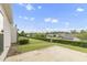 Spacious backyard with manicured hedges, providing privacy and a pleasant view from the patio at 118 Manning Way, Durham, NC 27703