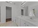 Bathroom with double sink vanity, and walk-in closet at 1310 Silver Dr, Mebane, NC 27302