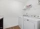 Laundry room features side by side washer and dryer at 146 Bent Willow Dr, Clayton, NC 27527