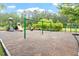 Community playground with swings, a slide, and a play structure in a wood-chip area at 1508 Banks Brooke Dr, Raleigh, NC 27603