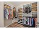 Spacious walk-in closet with custom shelving and ample storage for clothing and accessories at 1533 Santa Lucia St, Wake Forest, NC 27587