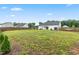 Large backyard surrounded by a wooden fence, offering privacy and ample space for recreation at 173 Longbow Dr, Middlesex, NC 27557