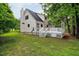 Backyard with a deck and lush greenery, ideal for outdoor enjoyment and relaxation at 2012 Stadium Dr, Durham, NC 27705