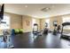 The community gym is well-equipped with modern fitness equipment at 228 Ellisview Dr, Cary, NC 27519