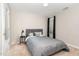 Bedroom featuring a full bed, neutral carpet, and closet at 2301 Laurel Valley Way, Raleigh, NC 27604