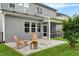 Charming patio and screened porch in a fenced backyard with fresh green lawn at 2426 Heron Watch Pl, Fuquay Varina, NC 27526