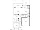 Layout of the main level with living room, kitchen, office, and garage is displayed in this floorplan at 2426 Heron Watch Pl, Fuquay Varina, NC 27526