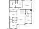 Detailed floorplan showcasing the layout of the upper level featuring bedrooms, bathrooms, and walk-in closets at 2426 Heron Watch Pl, Fuquay Varina, NC 27526
