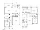 View of both the main and upper level floorplans showcases layout, bedrooms, living areas, and garage at 2426 Heron Watch Pl, Fuquay Varina, NC 27526