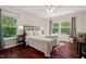 Light filled bedroom with wood floors, natural light and calming decor at 3002 Bartlett Cir, Hillsborough, NC 27278