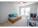 Bedroom offering natural light, a ceiling fan, and closet storage at 3016 Hayling Dr, Raleigh, NC 27610