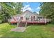 Charming home featuring a spacious deck with an expansive backyard view at 307 Country Club Dr, Durham, NC 27712