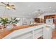 Entertaining space with bar, plant decor, and lots of lighting at 307 Country Club Dr, Durham, NC 27712