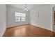Dining room with hardwood floors and natural light at 4212 Auburn Hills Dr, Raleigh, NC 27616