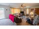 Spacious living room with natural light, comfortable furnishings, and a relaxed atmosphere at 424 Camp Rd, Burlington, NC 27217