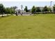The manicured community green space is conveniently located near local businesses at Amberly at 5003 Blue Jack Oak Dr, Cary, NC 27519