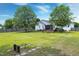 Large backyard features mature trees and a spacious lawn perfect for outdoor activities at 5016 Swordfish Dr, Raleigh, NC 27603