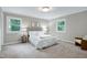 Cozy main bedroom with natural light, neutral tones, and comfortable furnishings at 5121 Raintree Rd, Durham, NC 27712