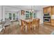 Charming breakfast nook with hardwood floors and views of the outdoors at 5805 Bayberry Ln, Raleigh, NC 27612