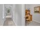 Office desk with storage in a well-lit room at 5805 Bayberry Ln, Raleigh, NC 27612