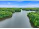 Panoramic aerial view featuring tranquil waters and vibrant foliage, revealing the area's natural beauty at 657 Lakeview Dr, Stem, NC 27581